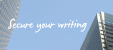 Secure your writing